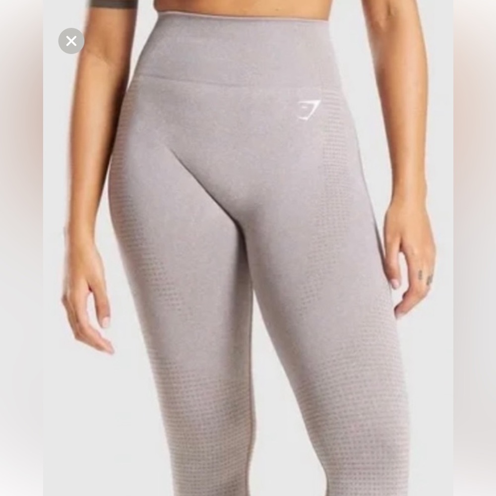 Gymshark Womens: VITAL SEAMLESS 2.0 LEGGINGS Taupe Marl